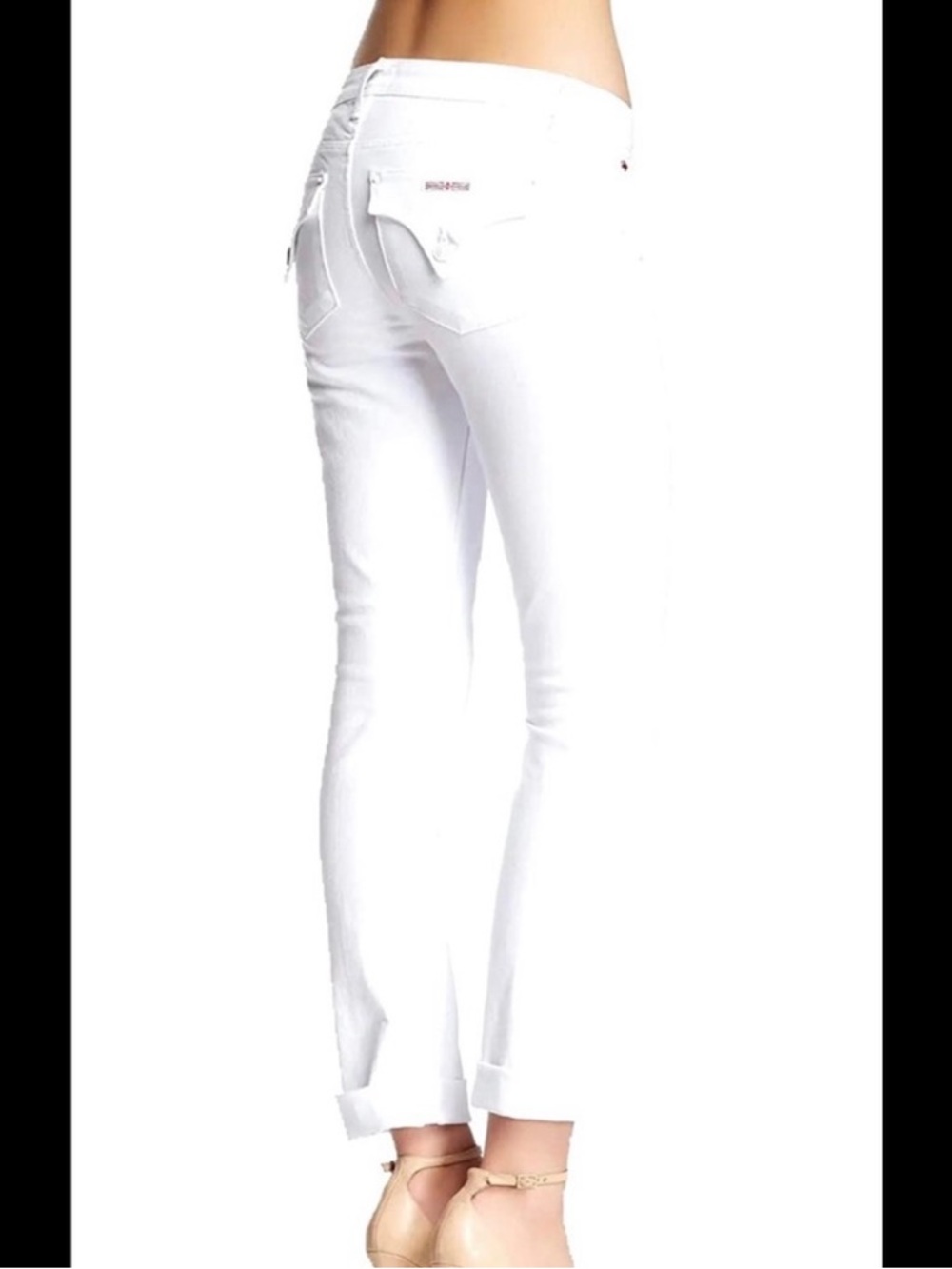 Hudson White Cropped  Jeans
Bacara style
